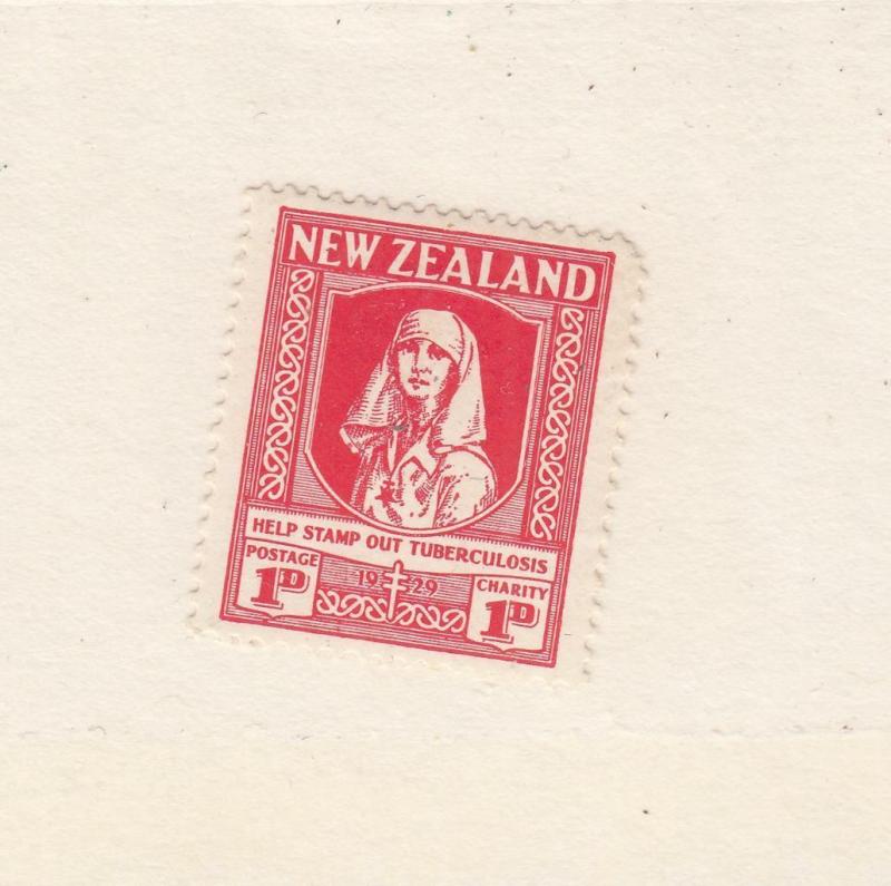 NEW ZEALAND  # B1  VF-MH  1p on 1p HELP STAMP OUT TUBERCULOSIS SCARLETCAT $13