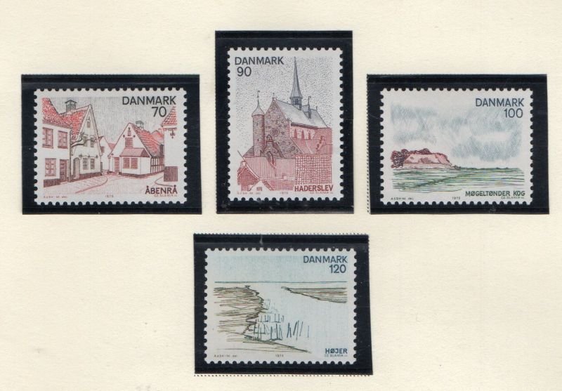 Denmark Sc 576-579 1975 Views stamp set mint NH