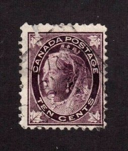 Canada stamp #73, used, Queen Victoria,   CV $100.00