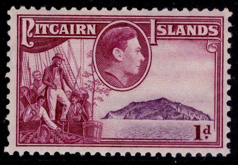 PITCAIRN ISLANDS GVI SG2, 1d mauve & magenta, M MINT.