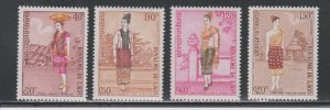 Laos # 235-236, C101-102, Costumes, Mint LH, 1/3 Cat.