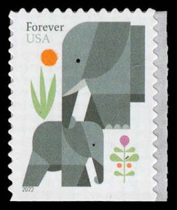 USA 5714 Mint (NH) Elephants Booklet Forever Stamp