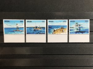 Aruba - Postfris/MNH - Complete set Fishing 2021