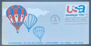 Scott UC46  FDC   USA, Balloons