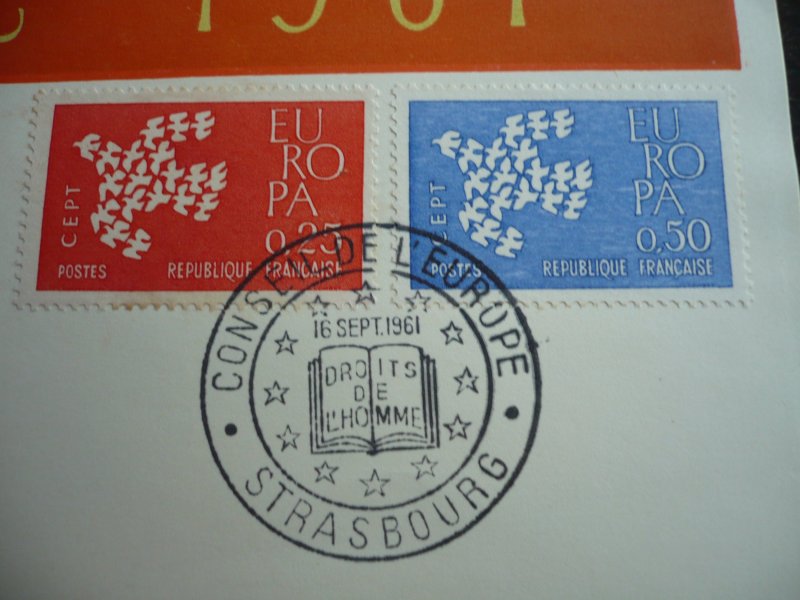 Europa 1961 - France - Set - First Day Cover