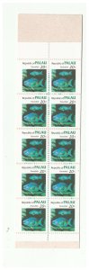 PALAU SC.14b PARROT FISH BOOKLET PANE 10 MNH EV2