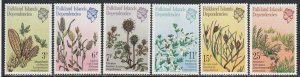 1981 Falkland Islands - Sc 1L53-1L58 - MNH VF - 6 single - Wild flowers