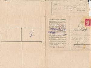 1942 Germany Letter Cover from Mauthausen Concentration Camp KZ Zden Volouch