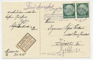 Card / Postmark Deutsches Reich / Germany 1936 Winter Olympic Games Garmisch Par