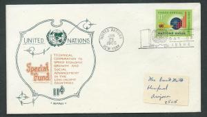 U. N. Scott 138 Artopages FDC Special Fund