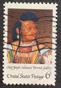 US #1364 Used F/VF 6c Chief Joseph - National Portrait Gallery 1968 [B60.7.4]