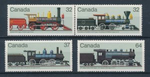 [113531] Canada 1984 Railway trains Eisenbahn Steam Locomotives  MNH