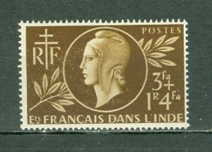 FRENCH INDIA 1944 RED CROSS  #B14 MNH...$1.50