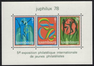 Luxembourg Juphilux 78 Junior Intl Philatelic Exhibition MS 1978 MNH SG#MS1003