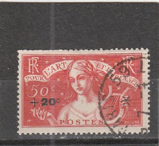 France  Scott#  B47  Used  (1936 Surcharged)