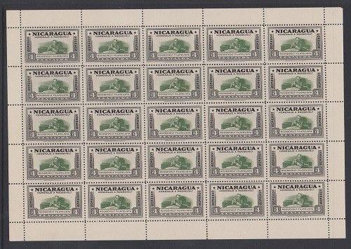 Nicaragua #695 Roosevelt Philatelist Complete VF MNH Sheet