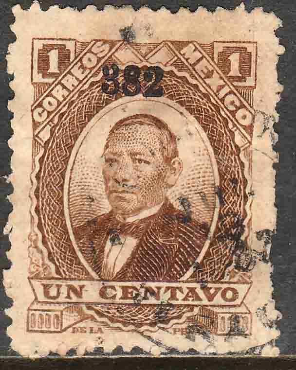 MEXICO-Veracruz 131, 1¢ 382 JUAREZ, USED. F-VF. (871)