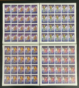 Olympic Games Albertville 92 Mauritania Imperf Full Set in Sheets Stamps -