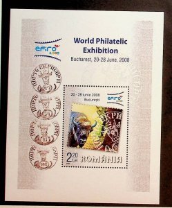 ROMANIA Sc 4875 NH SOUVENIR SHEET OF 2006 - STAMP EXPO