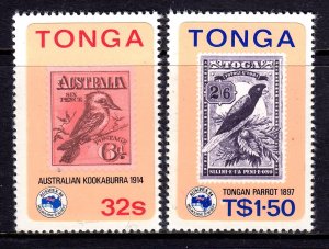 Tonga 1984 Australia Exhibition - Birds Complete Mint MNH Set SC 588-589