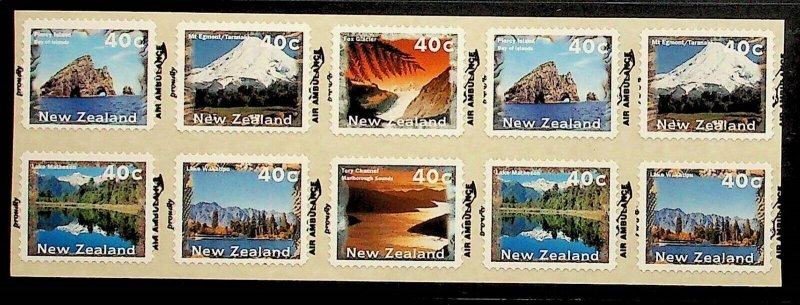 NEW ZEALAND Sc 1359k-l NH 2 SHEETS OF 10 OF 1996 - NATURE - Sc$55 - (DL24)