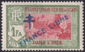 French India 1942 Sc 165 MLH*