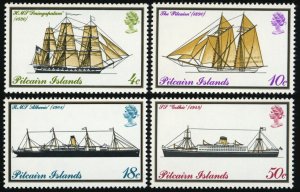 PITCAIRN ISLANDS Sc 147-50 VF/MNH - 1975 - Ships Issue - Complete Set