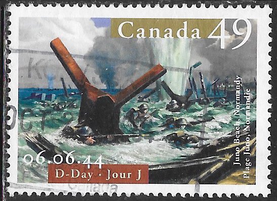 Canada 2043 Used - WWII - D-Day - June 6, 1944 0 Juno Beach - Normandy - France