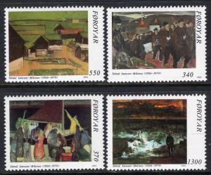 Faroe Islands 228-231 Paintings MNH VF