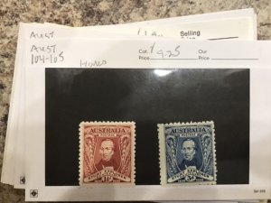 Old Australian Stamps in Stock Cards Some Mint Also Few Victoria Good Value