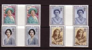 Great Britain Sc 1327-0 1990 Queen Mother gutter prs mint NH