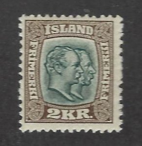 Iceland  SC#84 Mint F-VF SCV$40.00...tough to find!