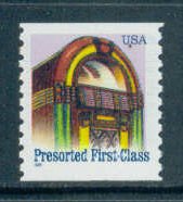 2911 25c Juke Box Fine MNH