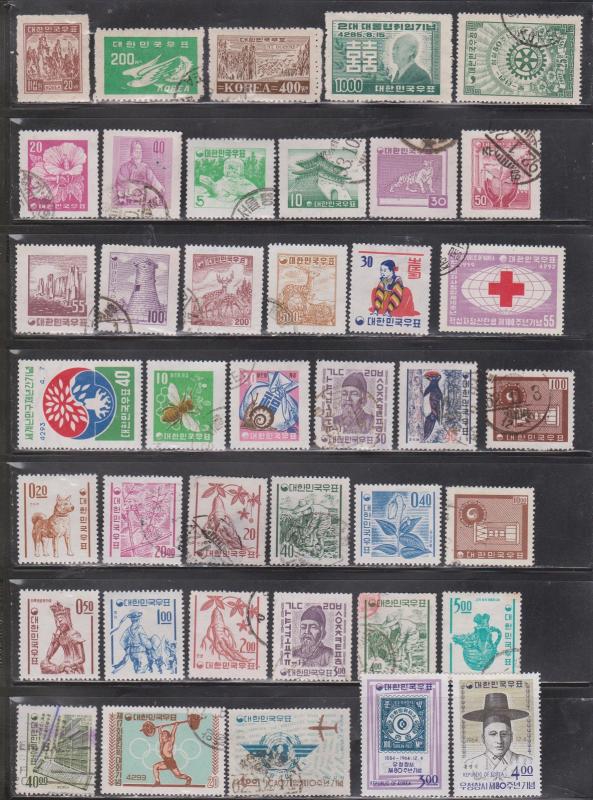 KOREA - Collection Of Mint Hinged & Used - Good Variety CV $70.00 Some Thins