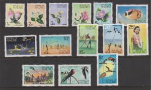Nauru 1973 Definitives Sc#91-104 MNH