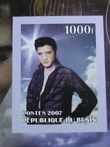 ​BENIN STAMP:2007  ROCK & ROLL MOVIE STAR ELVIS PRESLEY MNH S/S  VERY FINE