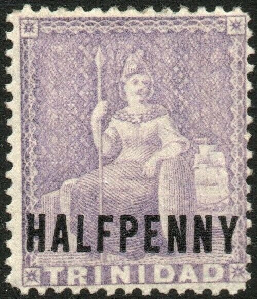 TRINIDAD-1879-82 ½d Lilac watermark reversed Sg 98x LIGHTLY MOUNTED MINT V48579