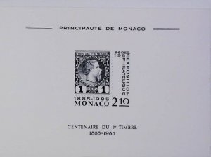 1985 Luxury Proof Monaco Centenary Of The 1St Stamp 20593-