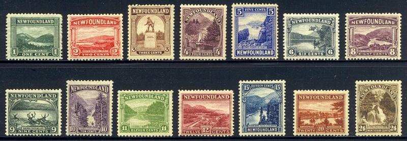 NEWFOUNDLAND #131-44 Mint - 1923 Pictorial Set