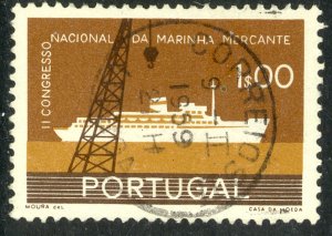 PORTUGAL 1958 1e Merchant Marine Congress Issue Sc 838 VFU