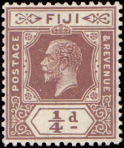 Fiji #93, Incomplete Set, 1922-1927, Hinged