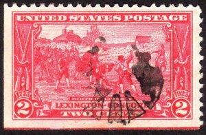 1925, US 2c, Lexington-Concord, Used, Sc 618