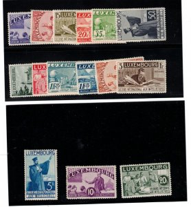 Luxembourg #B65a - #B65q Very Fine Never Hinged Set