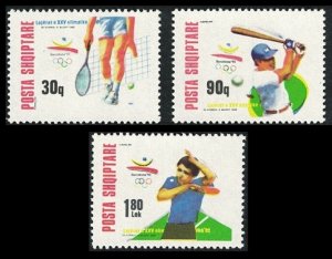 Albania 1992 MNH Stamps Scott 2412-2414 Sport Olympic Games Tennis Basketball