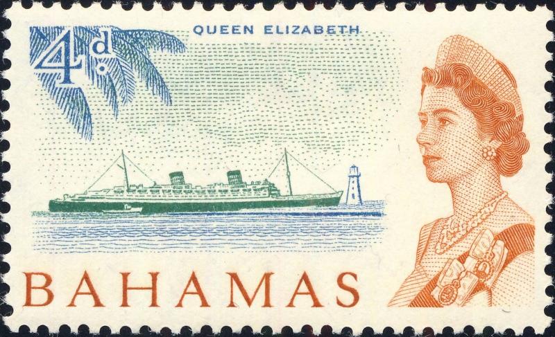 BAHAMAS - 1965 - SG252 4d Liner RMS Queen Elizabeth - Mint*