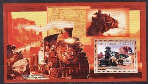 Guinea- 8id7-unused NH sheet-Trains-Locomotives-2006-