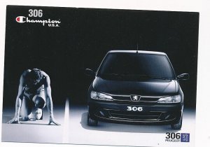 D89034 Peugeot 306 Advertising Card France Paris 1998