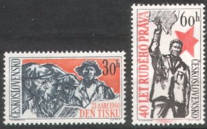 Czechoslovakia 1960 Scott #1004-1005 MNH