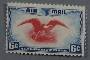 United States #C23 Unused OG VLH VF Eagle w/ Guideline