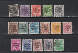 Germany - Berlin # 10N1-16, Overprinted Stamps, Used, 1/3 Cat.